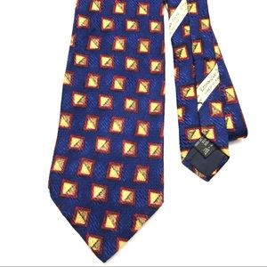 Ermenegildo Zegna 100% Silk Dark Royal Blue Tie